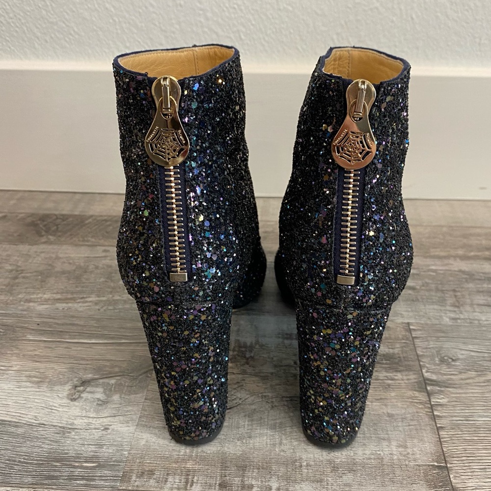 Charlotte Olympia Glitter Heel Ankle Boots 5.5 - Picture 5 of 11